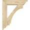 Ekena Millwork Imperial Traditional Rough Sawn Bracket w/ Offset Brace, Douglas Fir, 6"W x 22"D x 26"H BKT0604X22X26IMP01RDF - alternate 2